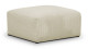 Pouf / repose-pieds modulable en velours côtelé beige - Modulo